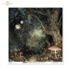 fantasy, surrealizm, baśniowy klimat, ilustracja, mroczny las, świat snów, muchomor, grzyby, drzewa*fantasy, surrealism, fairytale atmosphere, illustration, dark forest, dream world, toadstool, mushrooms, trees*Fantasie, Surrealismus, märchenhafte Atmosph